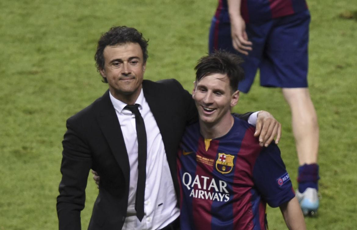 Luis Enrique y Lionel Messi, Barcelona, Agencia NA