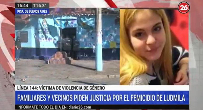Tensión en Moreno, familiares y amigos exigen Justicia por femicidio de Ludmila, Canal 26	