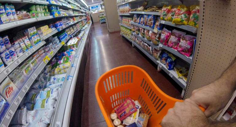 Supermercados, economía argentina, compras