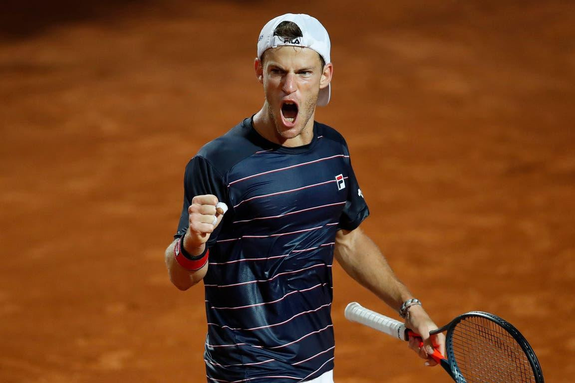 Diego Schwartzman en el Masters 1000 de Roma