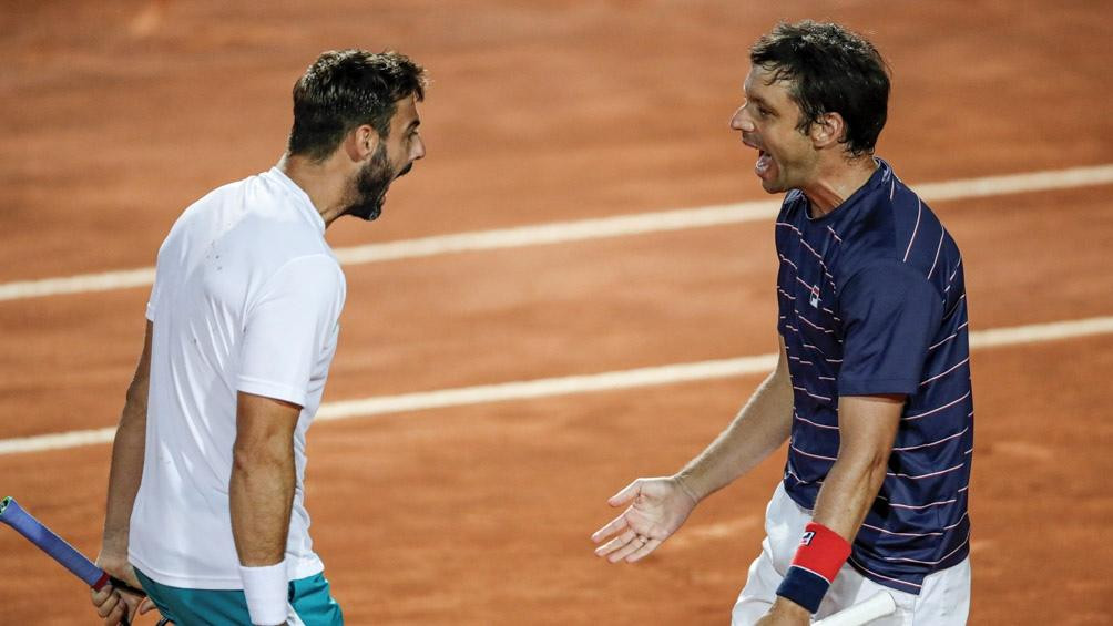 Horacio Zeballos y Marcel Granollers en el dobles del Masters 1000 de Roma
