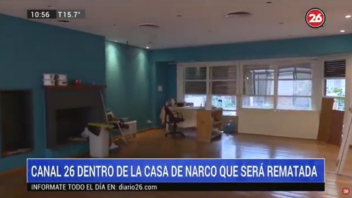 Subastan mansión de un narco en Belgrano, CANAL 26