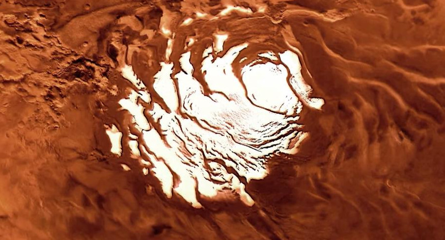 Lago escondido en planeta Marte, NASA