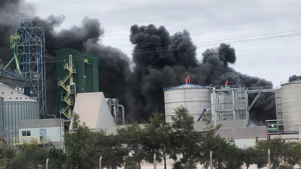Incendio en fábrica de Córdoba
