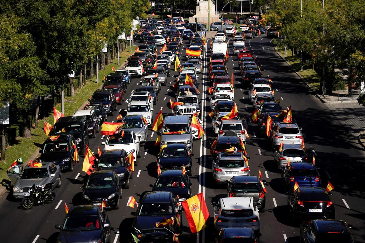 Protestas en España, coronavirus, REUTERS