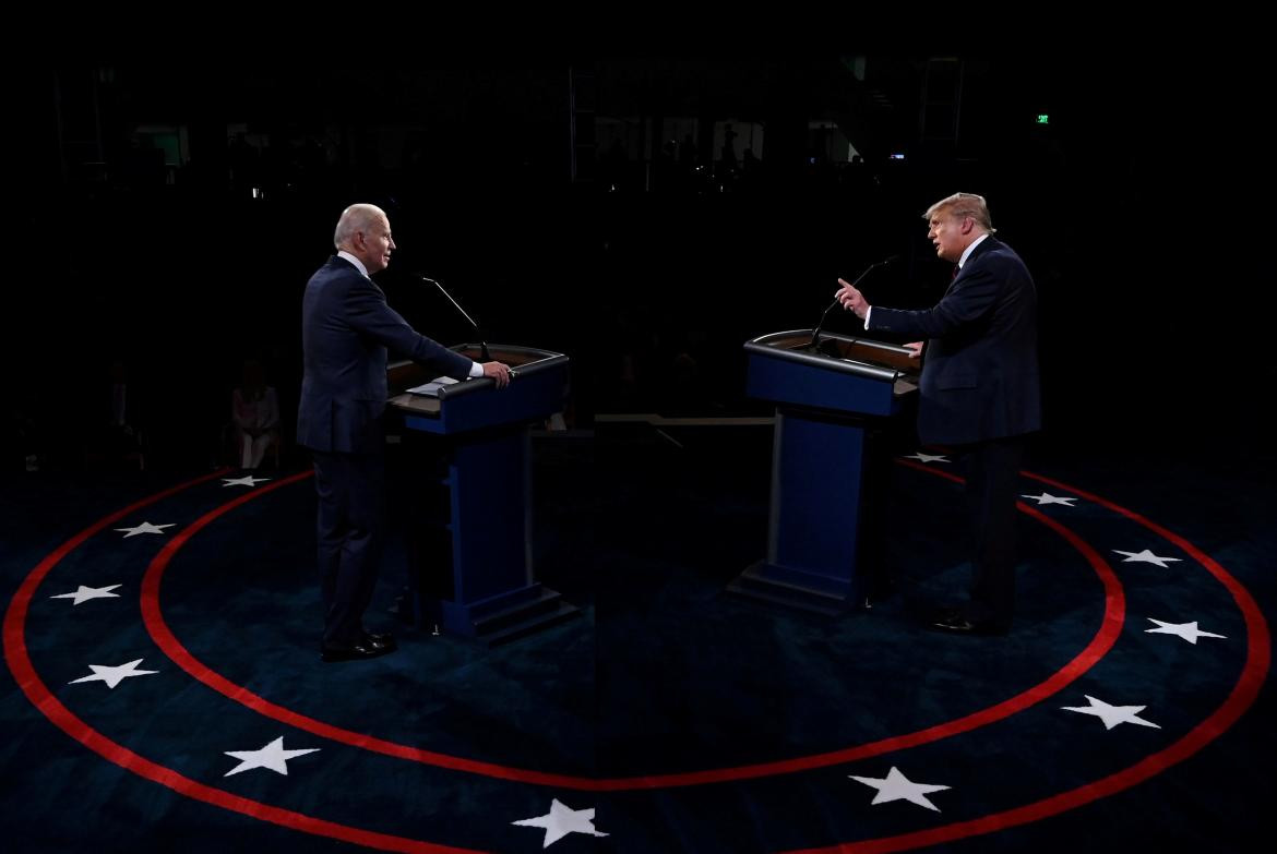 Joe Biden vs Donald Trump, Elecciones Estados Unidos, debate candidatos a presidente, REUTERS