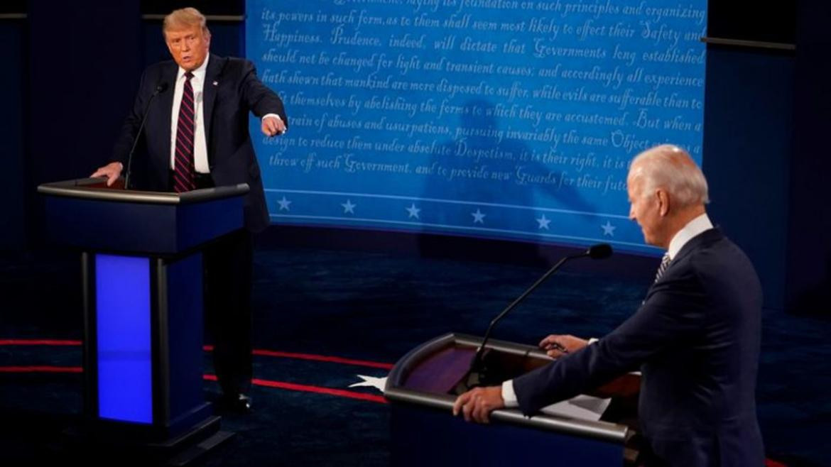 Trump y Biden tuvieron el último debate de cara a las elecciones presidenciales	