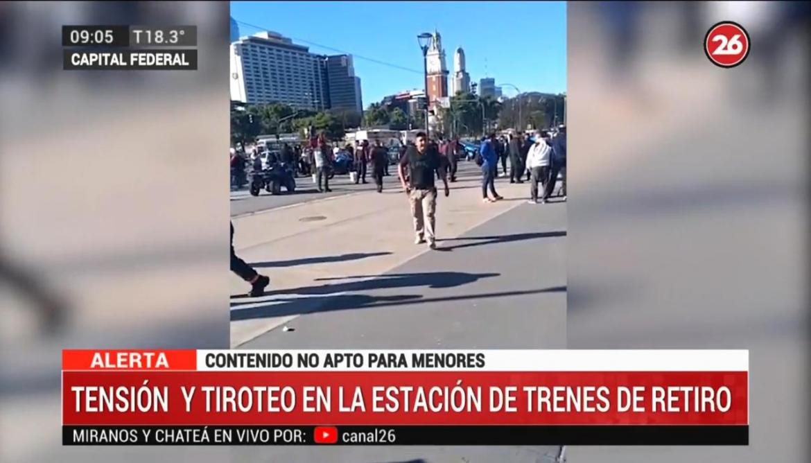 Tensión y Tiroteo en Retiro