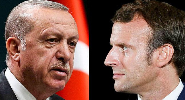 Recep Tayyip Erdogan y Emmanuel Macron, Turquía y Francia