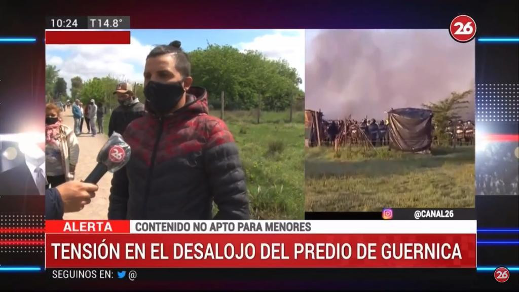 Toma de tierras en Guernica, Testimonio