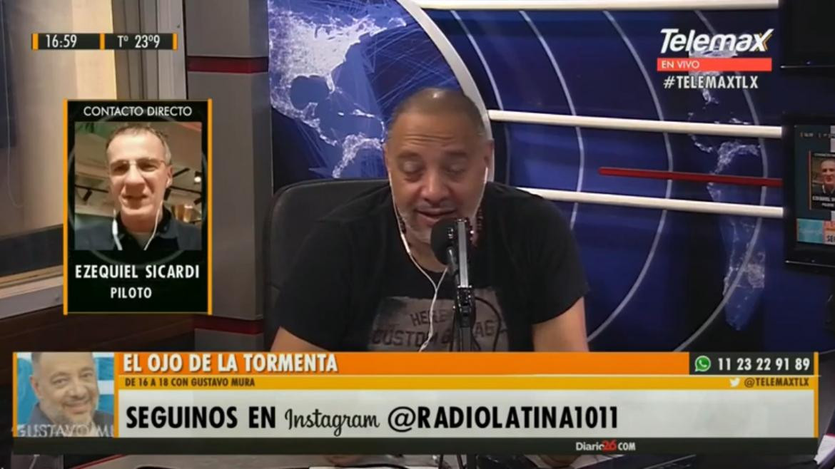 Piloto en Radio Latina