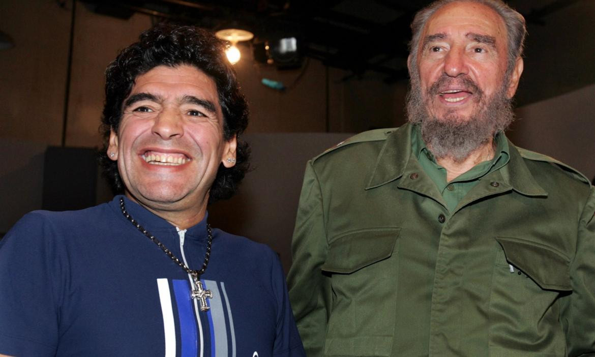 Diego Maradona y Fidel Castro