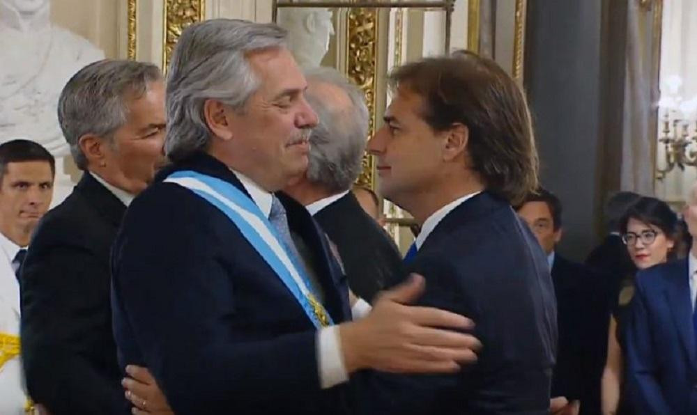 Alberto Fernández y Lacalle Pou