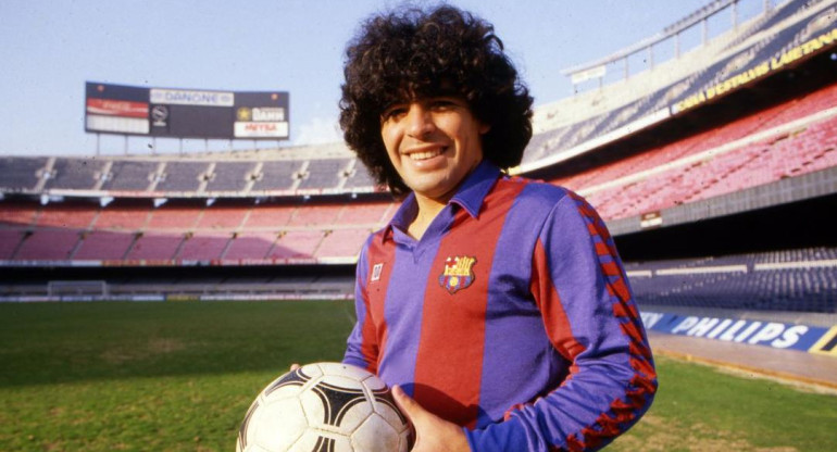Diego Maradona en el Barcelona