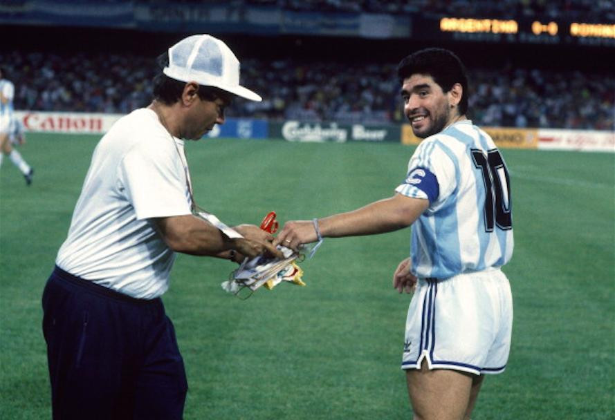 Galíndez y Diego Maradona