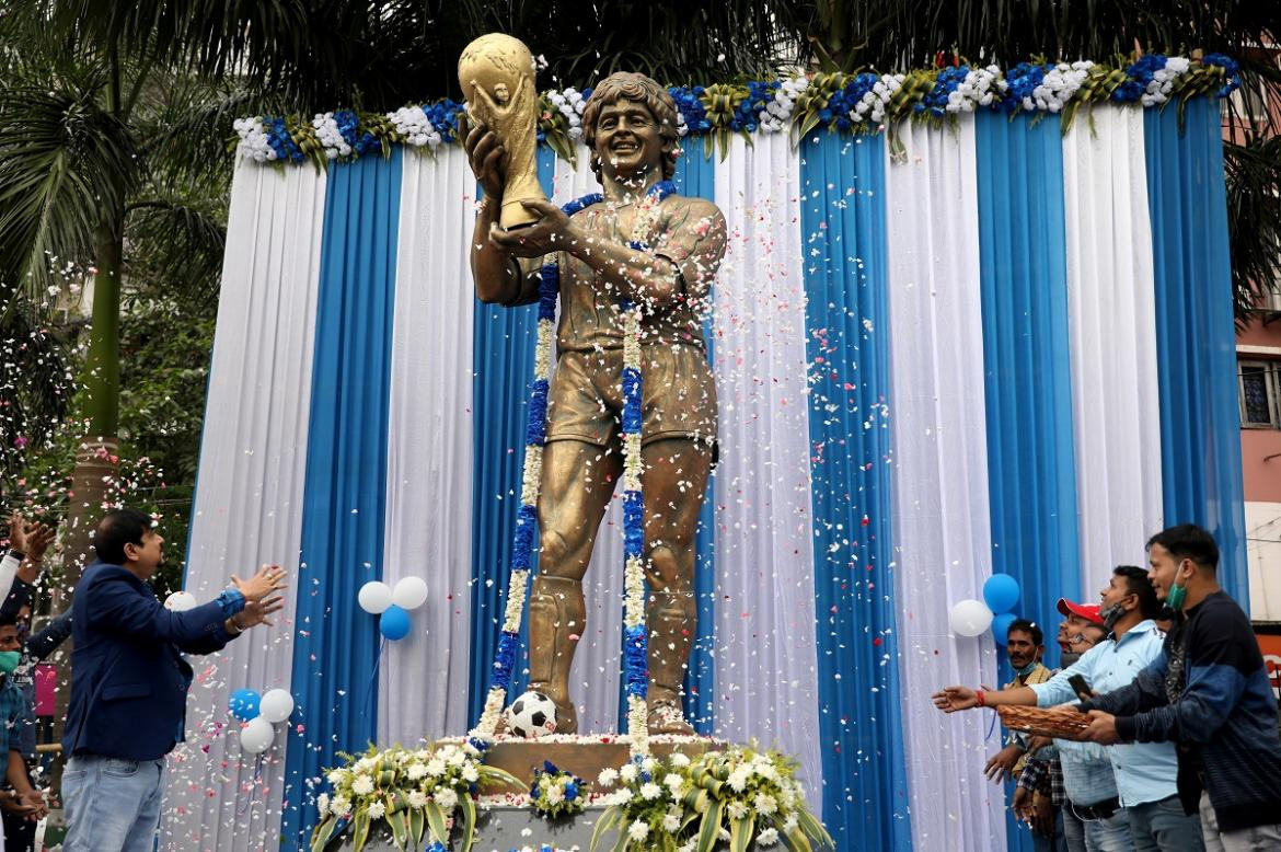 Estatua de Maradona en India, Reuters