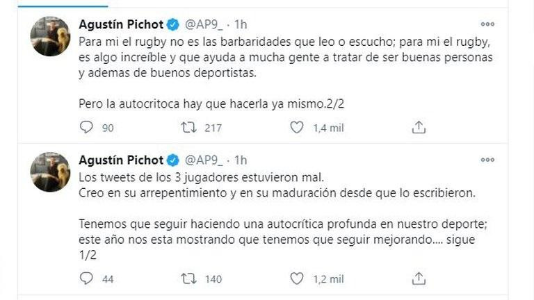 Tuits de Agustín Pichot por escándalo con Los Pumas