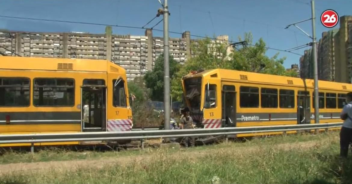 Choque de dos formaciones del Premetro en Villa Lugano, Canal 26	