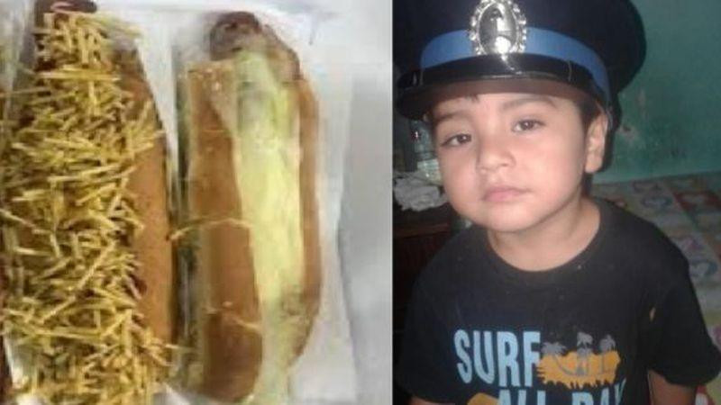 Niño falleció tras ingerir un pancho en mal estado