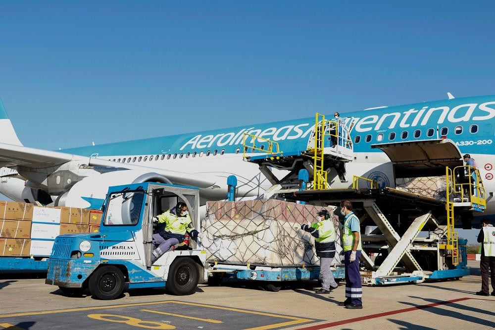 Aerolíneas Argentinas, preparativo de vuelo, Foto NA