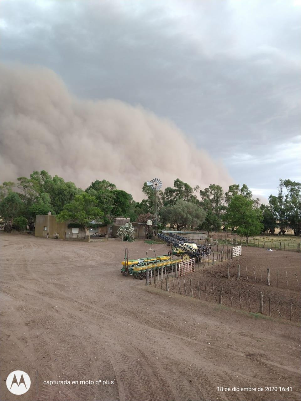 Impresionante tormenta en La Pampa 7