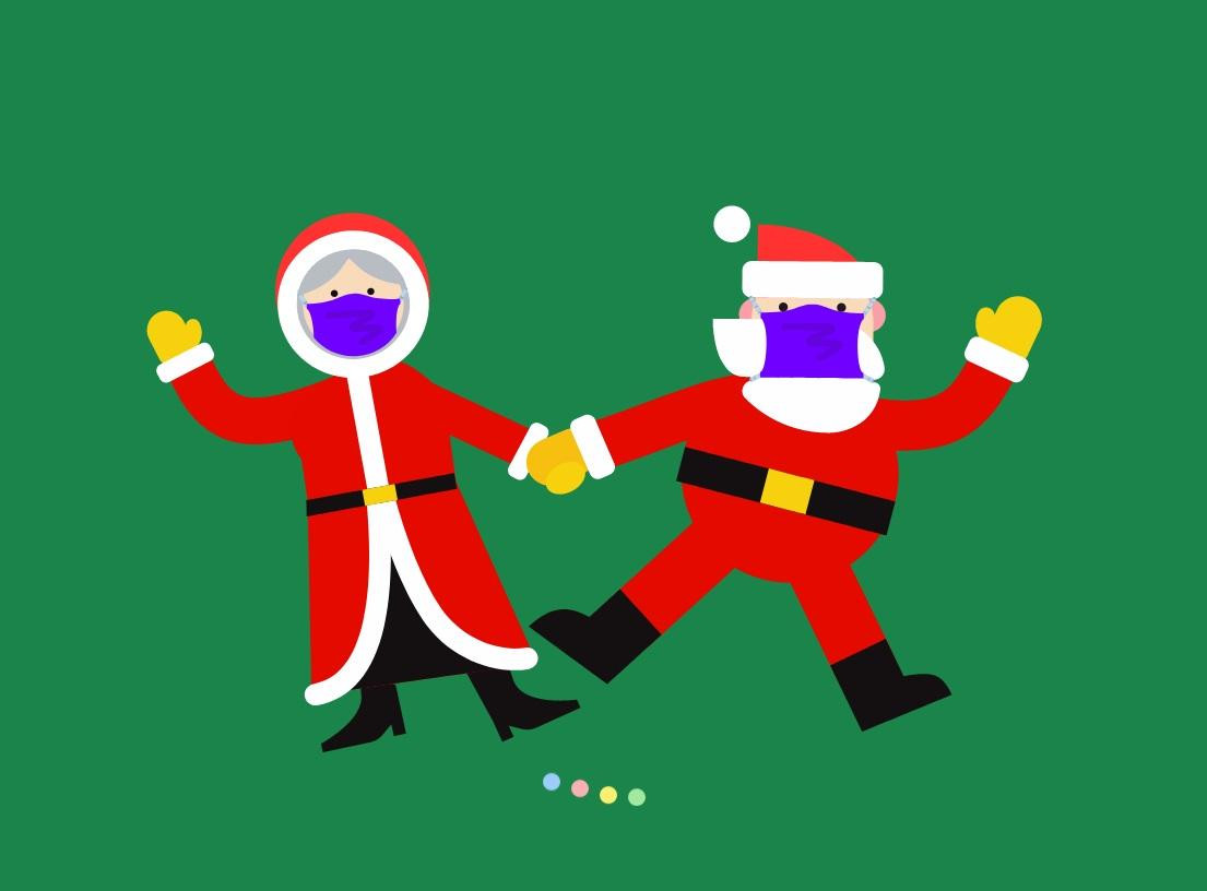 Papá Noel y Mamá Noel por Google