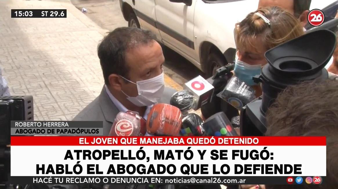 Abogado de Ricardo Papadópulos, tras la entrega de su defendido, muerte de Isaac, Canal 26