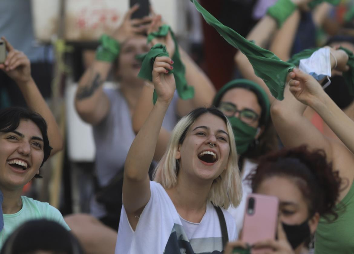 Festejos por legalización del aborto, NA.