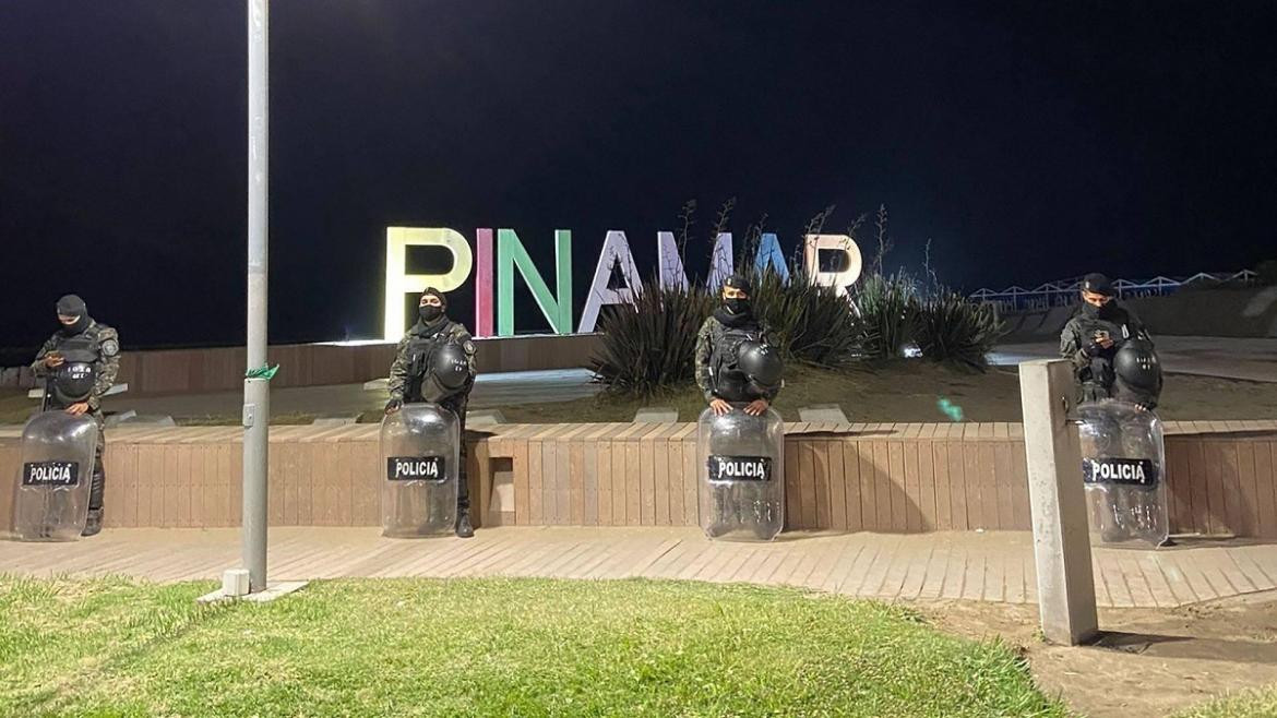 Operativo policial en Pinamar por festejos de Año Nuevo