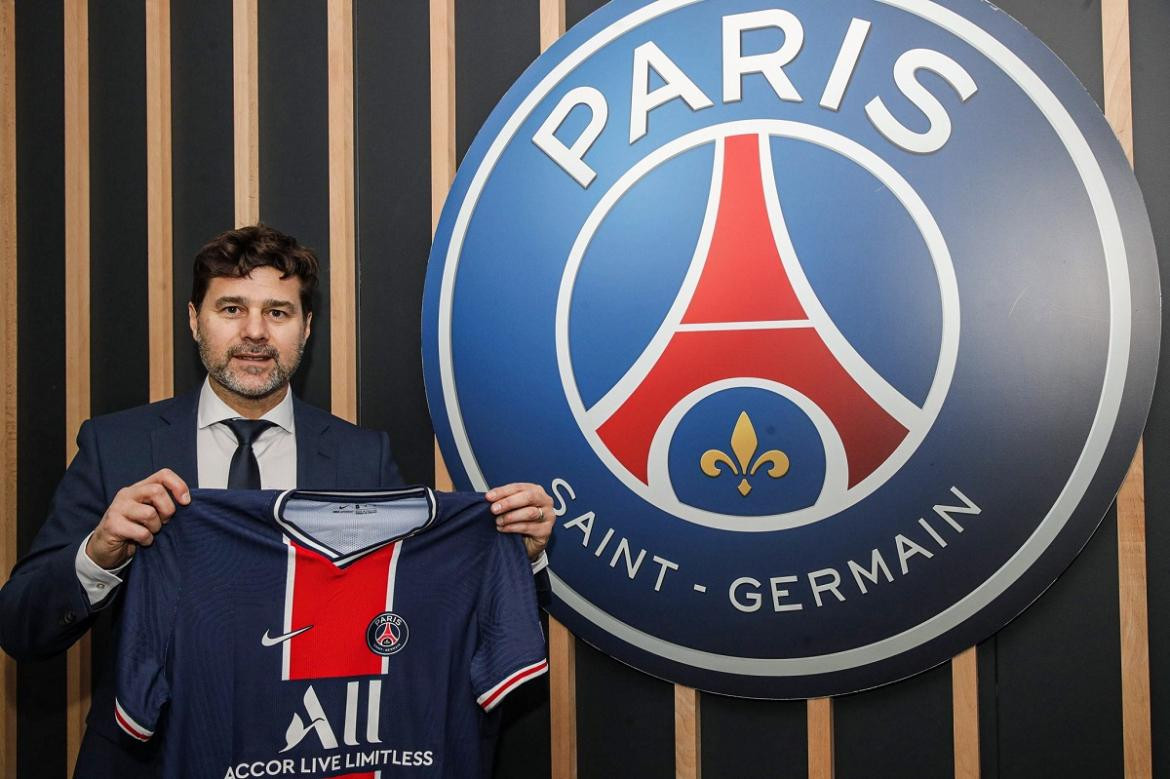 Mauricio Pochettino presentado en el PSG, foto Twitter PSG