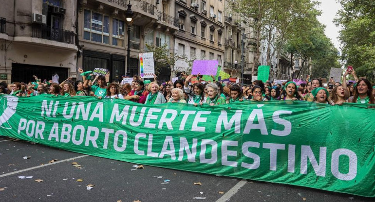 Marcha a favor del aborto en Argentina, mujeres, derechos, Foto NA