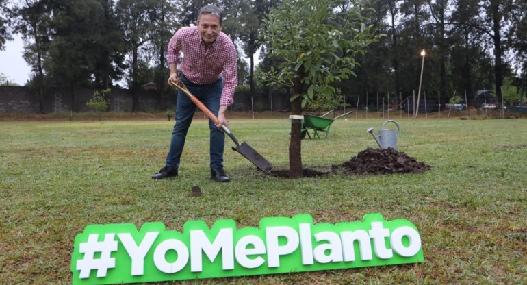 Fernando Gray lanzó un Programa de Forestación de Plantas Nativas, #YoMePlanto