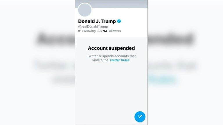 Twitter suspendió la cuenta de Donald Trump