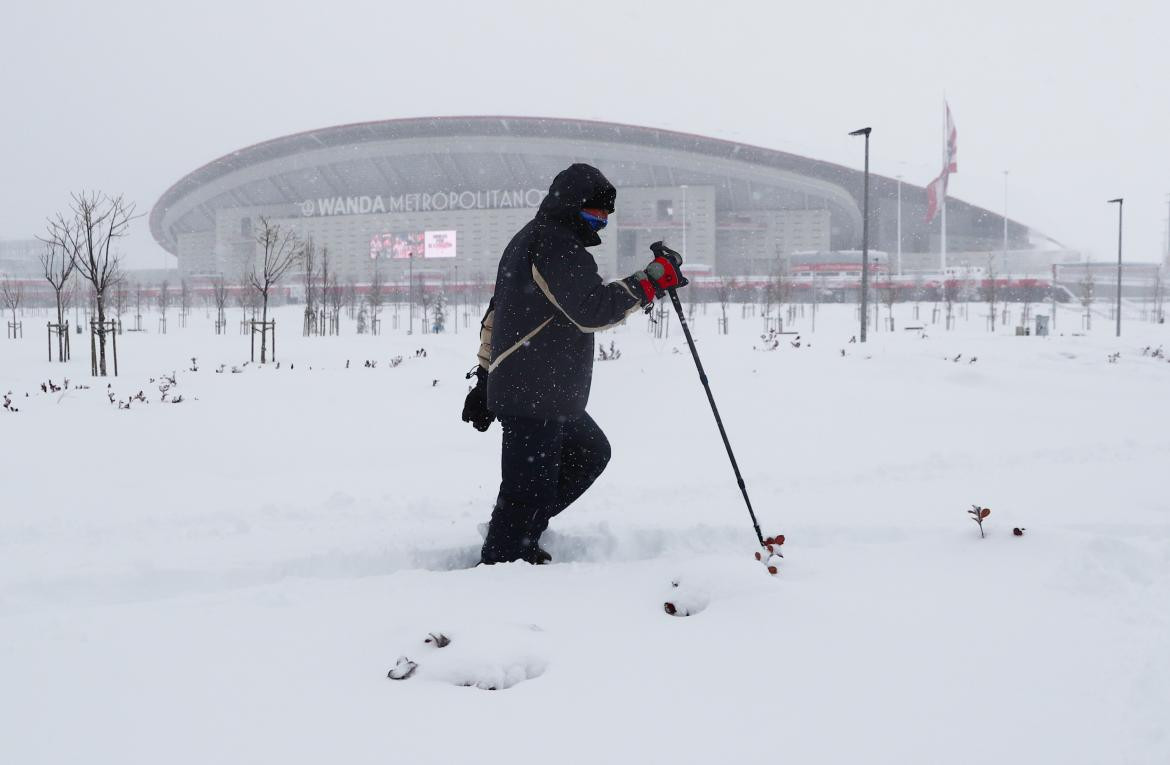 Histórica nevada en Madrid, REUTERS