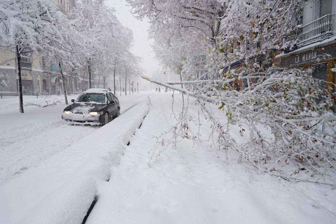 Histórica nevada en Madrid, REUTERS