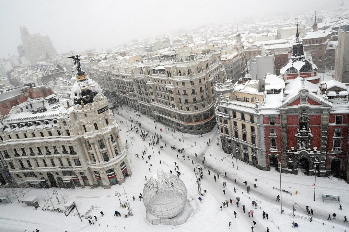 Reuters, Madrid, Nieve, España, Internacionales (Mundo)