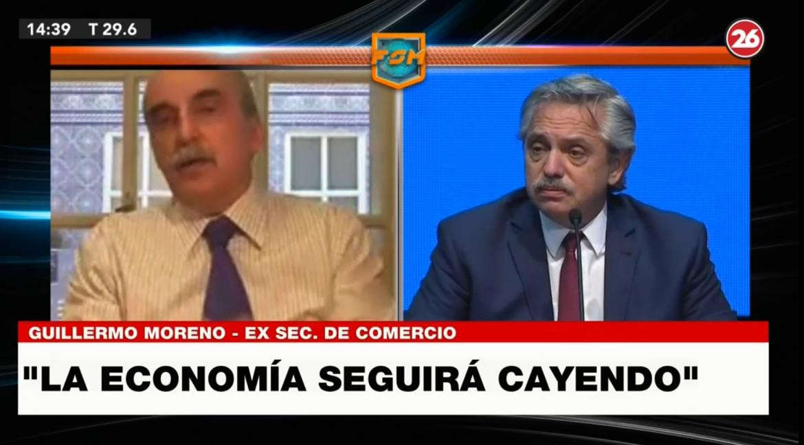 Guillermo Moreno, Canal 26