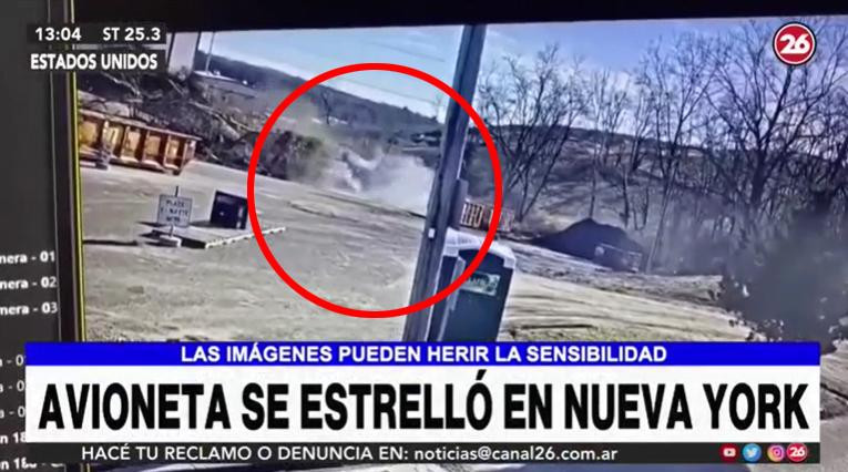 VIDEO de milagro en Estados Unidos: sobrevivió tras estrellarse con una avioneta, canal 26	