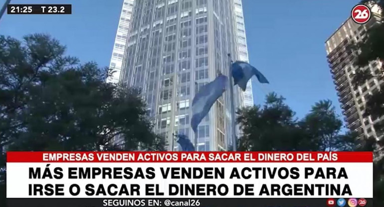 Argentina en liquidación, Informe de Canal 26