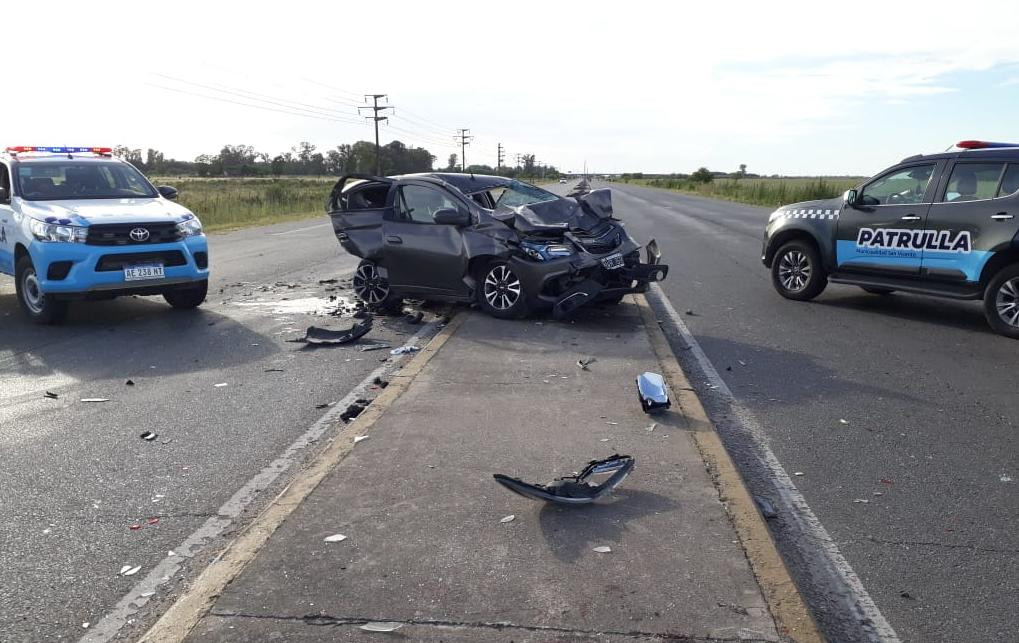 Accidente de tránsito, choque, colisión en la ruta, NA