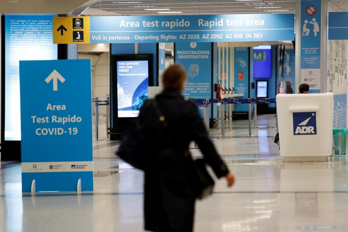 Aeropuerto de Fiumicino Roma, Italia, Pandemia, Reuters.