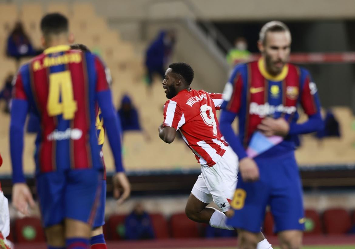 Barcelona vs. Athletic Bilbao, fútbol español. Foto Reuters	