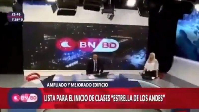 Terremoto en San Juan: el terror de un noticiero que estaba al aire durante el temblor