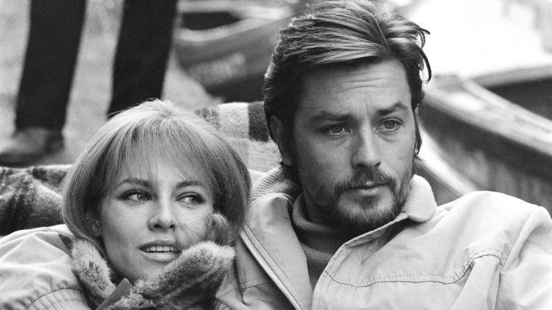 Nathalie Delon y Alain Delon