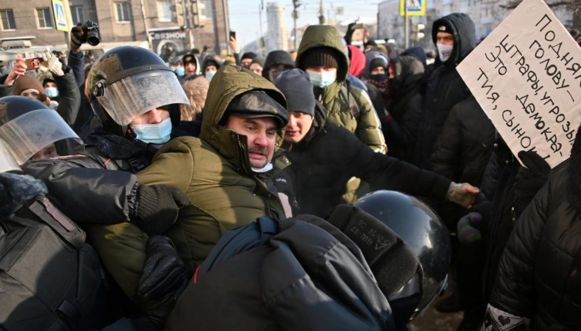 Manifestaciones, violencia y represión en Rusia, Foto Reuters