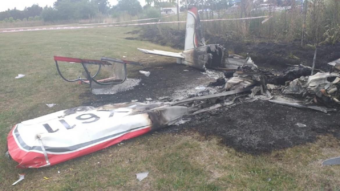 Accidente fatal de una avioneta en General Rodríguez
