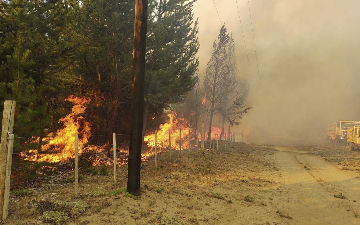 Incendio forestal en El Bolsón, NA