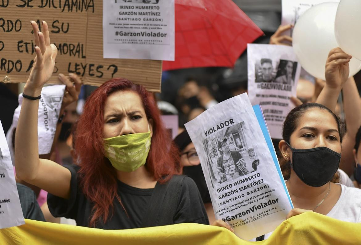 Joven venezolana drogada y violada, marcha por pedido de justicia, NA