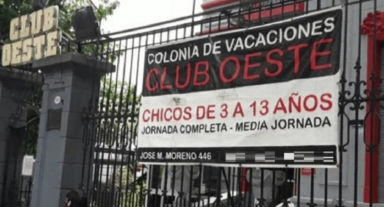 Club Oeste en Caballito, nene secuestrado.