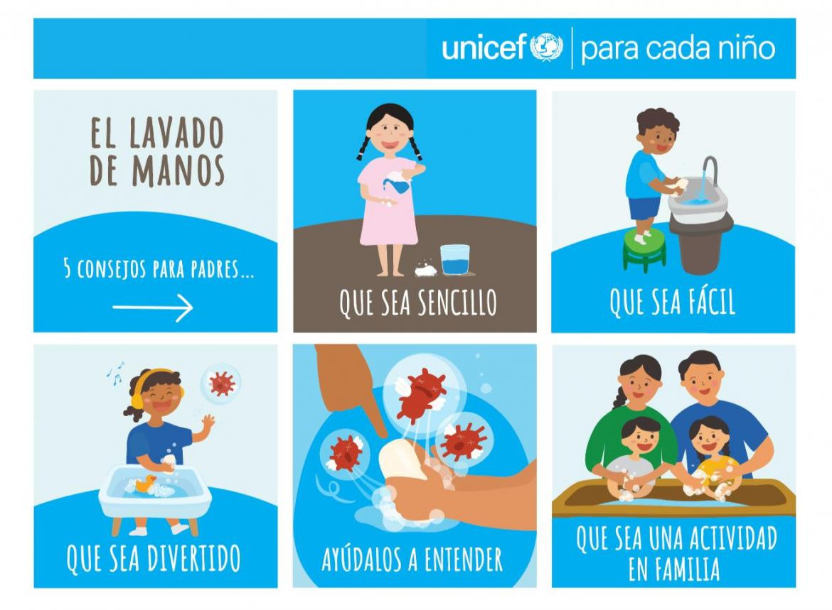 Uno de los diseños de Matias Delfino para UNICEF en plena pandemia